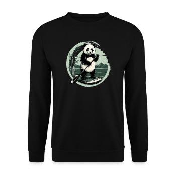 Funny SUP Paddleboard Board Stand Up paddle - Unisex Sweatshirt - black - Front - Alina (178cm) & Michal (187cm)