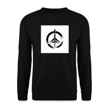Cercle Zen du Japon - Sweat-shirt Unisexe - noir - Devant - Alina (178cm) & Michal (187cm)