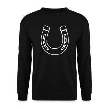 Cavalier cadeau pour l’équitation à cheval - Sweat-shirt Unisexe - noir - Devant - Alina (178cm) & Michal (187cm)