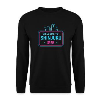 Welcome to Shinjuku - Sweat-shirt Unisexe - noir - Devant - Alina (178cm) & Michal (187cm)