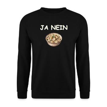 Ja Nein Kartoffelsalat - Unisex Pullover - Schwarz - Vorne - Alina (178cm) & Michal (187cm)