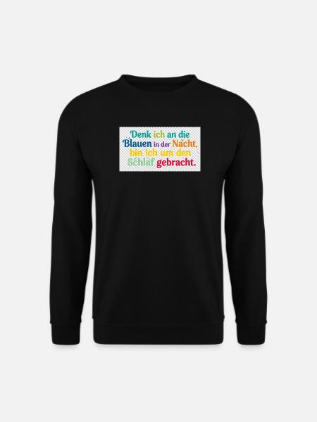 Bunte Nachtgedanken Schlafzitat - Unisex Pullover - Schwarz