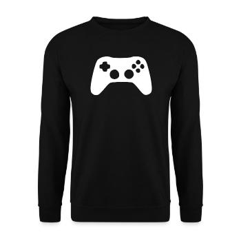 Gamer gaming Geschenk - Unisex Pullover - Schwarz - Vorne - Alina (178cm) & Michal (187cm)