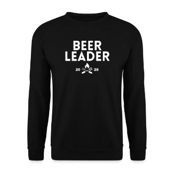 Beer_Leader - Unisex Sweatshirt - black - Front - Alina (178cm) & Michal (187cm)