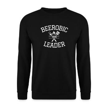 Beerobic Leader - Unisex Pullover - Schwarz - Vorne - Alina (178cm) & Michal (187cm)