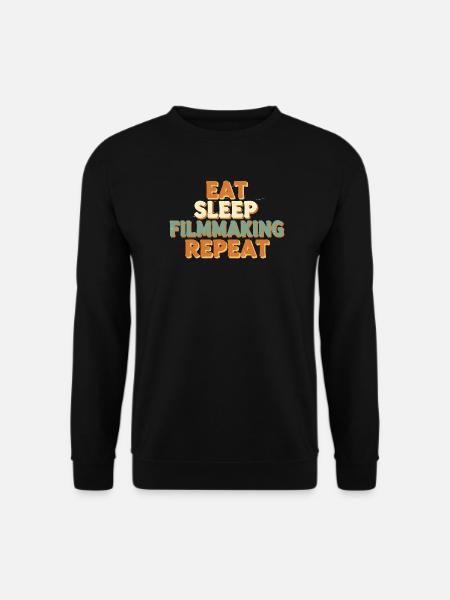 Eat Sleep Filmmaking Repeat - Unisex Sweatshirt - black