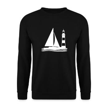 Voile - Sweat-shirt Unisexe - noir - Devant - Alina (178cm) & Michal (187cm)