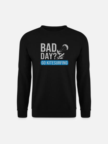 Bad Day? Go Kitesurfing – Kitesurfing T-Shirt für - Unisex Pullover - Schwarz