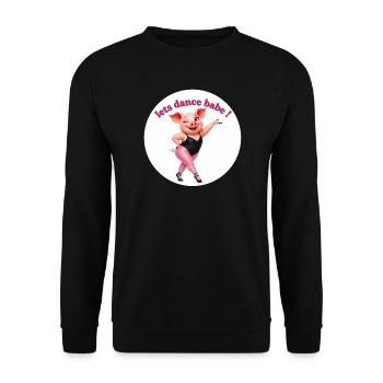 Dansons Babe Cochon Danse Figure - Sweat-shirt Unisexe - noir - Devant - Alina (178cm) & Michal (187cm)