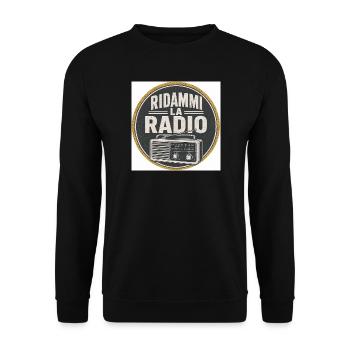 Rends-moi la radio vintage - Sweat-shirt Unisexe - noir - Devant - Alina (178cm) & Michal (187cm)