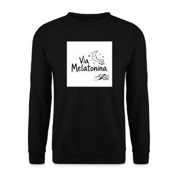 Azzo  - Unisex Pullover - Schwarz - Vorne - Alina (178cm) & Michal (187cm)