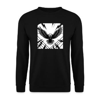 Tour de l’Aigle - Monochrome - Sweat-shirt Unisexe - noir - Devant - Alina (178cm) & Michal (187cm)