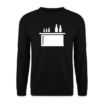 Bar Cocktailbar Gastronomie Geschenk Barkeeper  - Unisex Pullover - Schwarz - Vorne - Alina (178cm) & Michal (187cm)