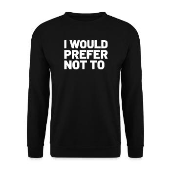 Bartleby - Unisex Sweatshirt - black - Front - Alina (178cm) & Michal (187cm)