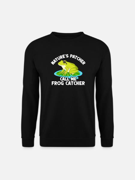 Frog Catcher Patcher Frog - Unisex Sweatshirt - black