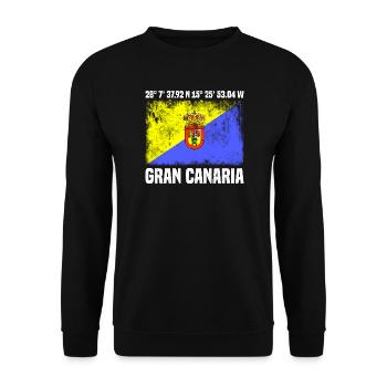 Inseltrip Gran Canaria - Unisex Pullover - Schwarz - Vorne - Alina (178cm) & Michal (187cm)