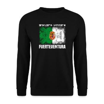 Inseltrip Fuerteventura - Unisex Pullover - Schwarz - Vorne - Alina (178cm) & Michal (187cm)