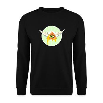 Heiliger Nacho - Unisex Pullover - Schwarz - Vorne - Alina (178cm) & Michal (187cm)