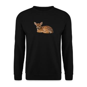 Starspots Fawn - Unisex Sweatshirt - black - Front - Alina (178cm) & Michal (187cm)