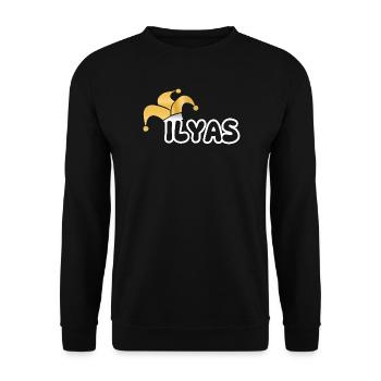 Fastnacht Ilyas - Unisex Pullover - Schwarz - Vorne - Alina (178cm) & Michal (187cm)