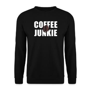 Accro au café : Amour de la caféine - Sweat-shirt Unisexe - noir - Devant - Alina (178cm) & Michal (187cm)