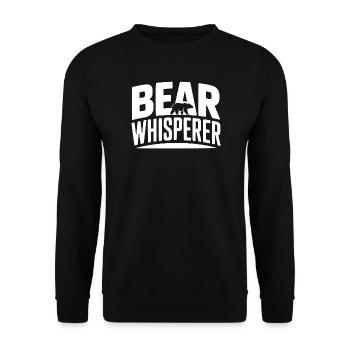 Bärenflüsterer - Unisex Pullover - Schwarz - Vorne - Alina (178cm) & Michal (187cm)
