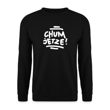 Chum jetze! - Unisex Pullover - Schwarz - Vorne - Alina (178cm) & Michal (187cm)