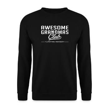 Best Grannies Club - Unisex Sweatshirt - black - Front - Alina (178cm) & Michal (187cm)