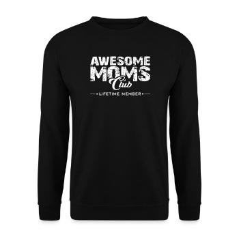 Best Mom Club - Unisex Sweatshirt - black - Front - Alina (178cm) & Michal (187cm)