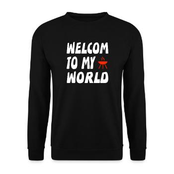 Grill - Unisex Sweatshirt - black - Front - Alina (178cm) & Michal (187cm)