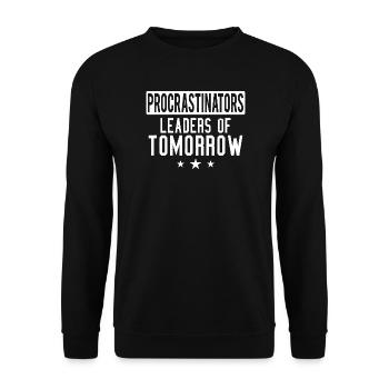 Les Leaders Procrastinateurs de Demain - Sweat-shirt Unisexe - noir - Devant - Alina (178cm) & Michal (187cm)