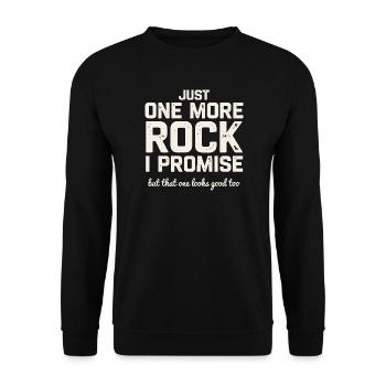 Geology Stone Search Gift for Naturalist - Unisex Sweatshirt - black - Front - Alina (178cm) & Michal (187cm)