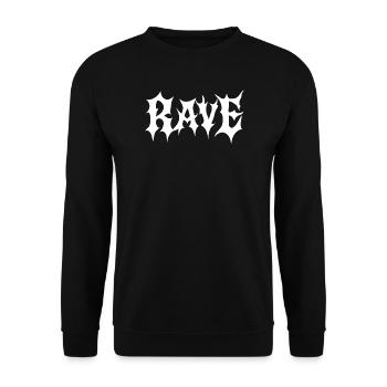 Gothic Rave music - Unisex Sweatshirt - black - Front - Alina (178cm) & Michal (187cm)
