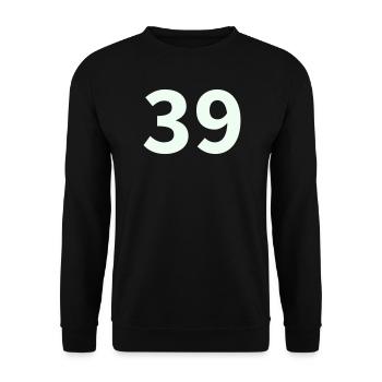 39- - Unisex Sweatshirt - black - Front - Alina (178cm) & Michal (187cm)