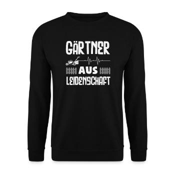 Gärtner Aus Leidenschaft - Unisex Pullover - Schwarz - Vorne - Alina (178cm) & Michal (187cm)