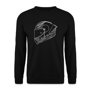 Casque Weis - Sweat-shirt Unisexe - noir - Devant - Alina (178cm) & Michal (187cm)