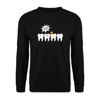 Hygiéniste dentaire Dentiste dentaire - Sweat-shirt Unisexe - noir - Devant - Alina (178cm) & Michal (187cm)