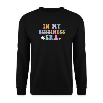 Entrepreneur à l’ère de mon entreprise - Sweat-shirt Unisexe - noir - Devant - Alina (178cm) & Michal (187cm)