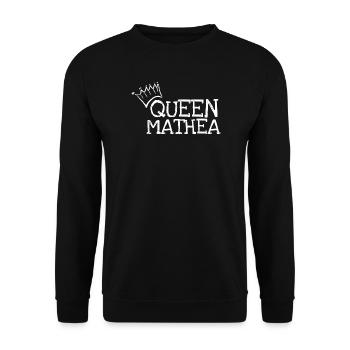 Influenceuse Mathea - Sweat-shirt Unisexe - noir - Devant - Alina (178cm) & Michal (187cm)