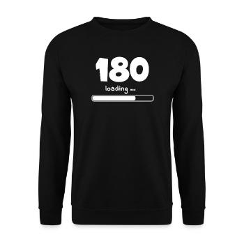 Dart-180-loading - Unisex Sweatshirt - black - Front - Alina (178cm) & Michal (187cm)