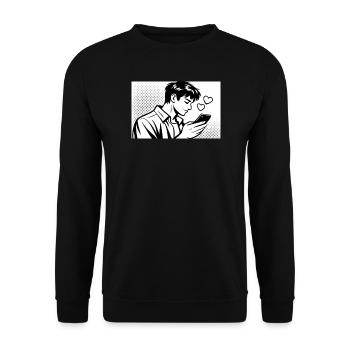Homme amoureux - Sweat-shirt Unisexe - noir - Devant - Alina (178cm) & Michal (187cm)