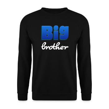 Lettrage Big Brother pour Big Brother - Sweat-shirt Unisexe - noir - Devant - Alina (178cm) & Michal (187cm)