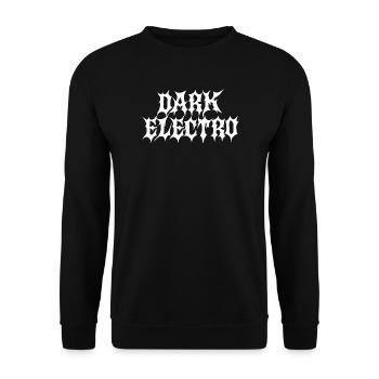 Dunkler Elektro - Unisex Pullover - Schwarz - Vorne - Alina (178cm) & Michal (187cm)
