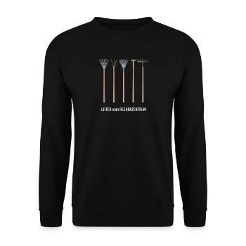 Rechenzentrum IT EDV Nerd Computer Shirt Geschenk - Unisex Pullover - Schwarz - Vorne - Alina (178cm) & Michal (187cm)