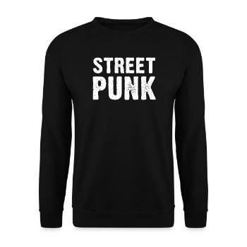 Street Punk - Unisex Pullover - Schwarz - Vorne - Alina (178cm) & Michal (187cm)