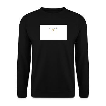 Bake the World a Better Cupcake - Unisex Sweatshirt - black - Front - Alina (178cm) & Michal (187cm)