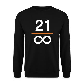 bitcoin digital money store of value finance - Unisex Sweatshirt - black - Front - Alina (178cm) & Michal (187cm)