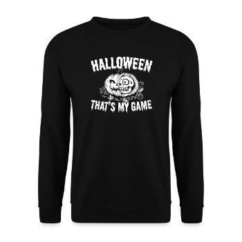 Halloween That's My Game - Halloween Party - Unisex Pullover - Schwarz - Vorne - Alina (178cm) & Michal (187cm)