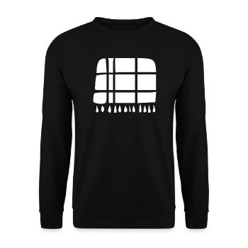 Cadeau fait main pour une couverture en laine - Sweat-shirt Unisexe - noir - Devant - Alina (178cm) & Michal (187cm)