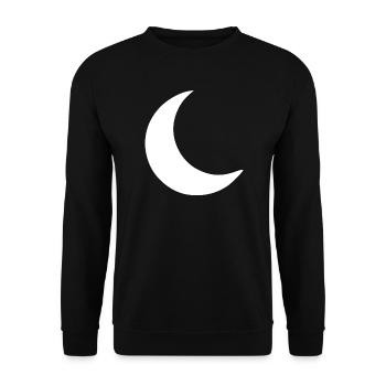 Don Blanc Croissant de Lune - Sweat-shirt Unisexe - noir - Devant - Alina (178cm) & Michal (187cm)